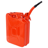 5 Gallon 20L Metal Gas Tank Can (US Stardard) Gas Can Power Emergency Backup Tank with Flexible Spout Red