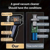 Juyafio Car Vacuum Cleaner,Cordless 120W/12000PA Powerful Sutions Multi functional Handheld Vacuum Lightweight for Car,Home