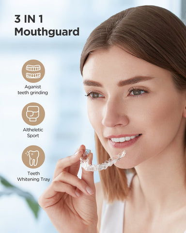 Fairywill Mouth Guard for Grinding Teeth,10pcs Night Guards for Teeth Grinding,Moldable Dental Night Guard to Prevent Bruxism,Teeth Whitening Trays,Pro Dental Guard for Moldable,10 Packs